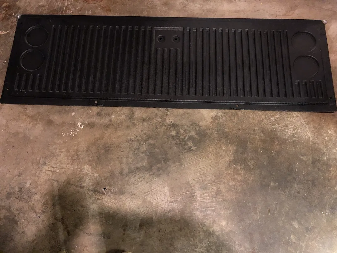 F22-BT – PENDA Tailgate Liner, Liner Only/ Covers Tailgate Lip Black High Density Polyethylene
